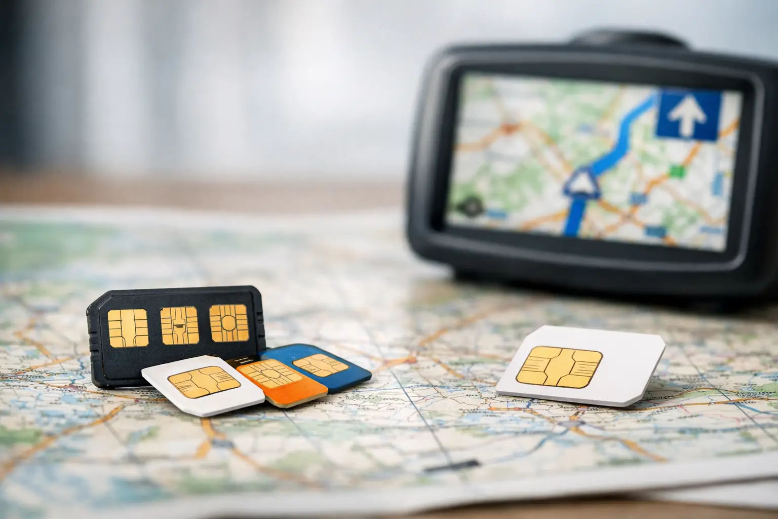 Chip multicompañía vs SIM tradicional en GPS